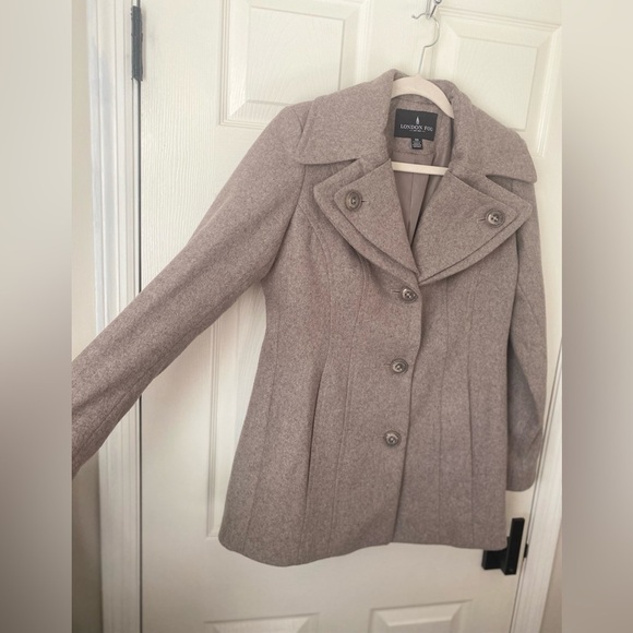 London Fog Women's Taupe Coat size xs - Picture 8 of 10